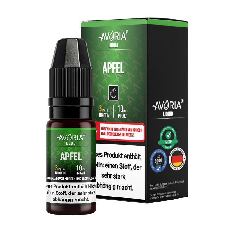 Avoria - Apfel E-Zigaretten Liquid - Apfel