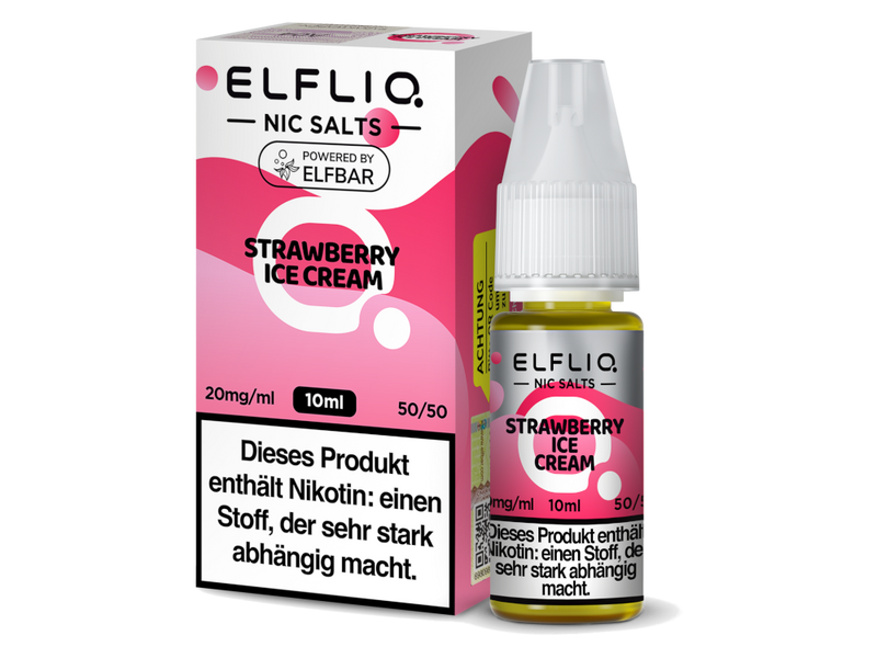 ELFLIQ - Strawberry Ice Cream - Nikotinsalz Liquid