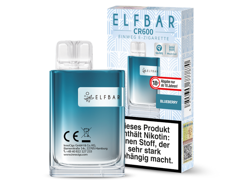 Elfbar - CR600 Einweg E-Zigarette - Watermelon Peach