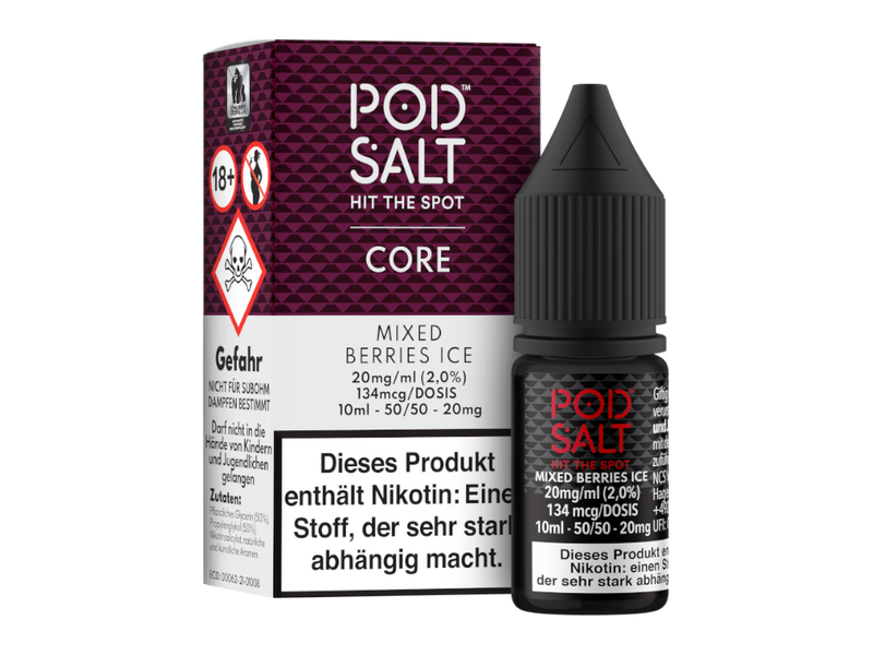 Pod Salt Core - Nikotinsalz Liquid - Mixed Berries Ice