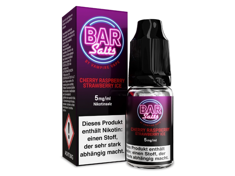 Vampire Vape - Bar Salts - Nikotinsalz Liquid - Cherry Raspberry Strawberry Ice