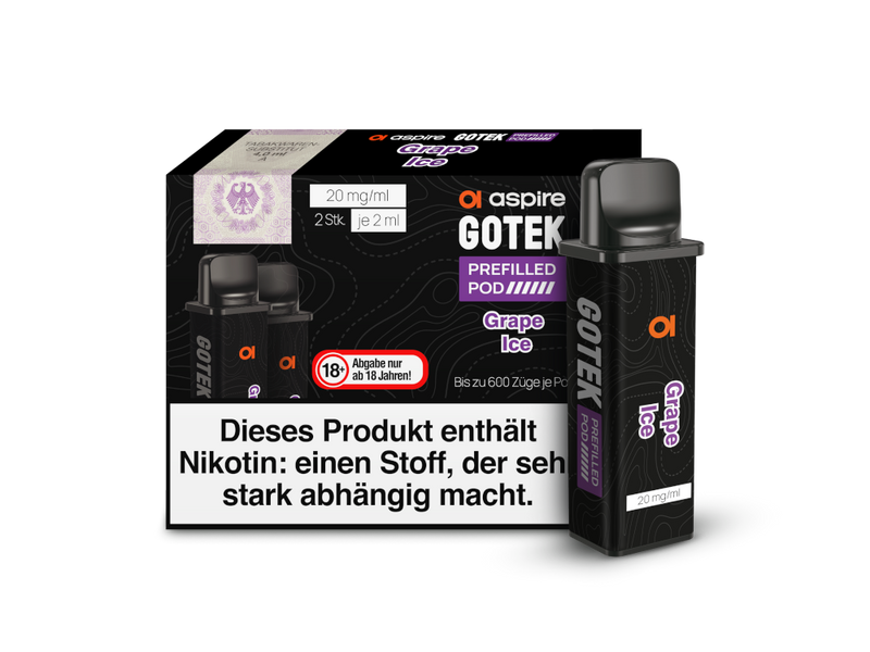 Aspire - GoTek Pod 20 mg/ml (2 Stück pro Packung) - Watermelon Ice