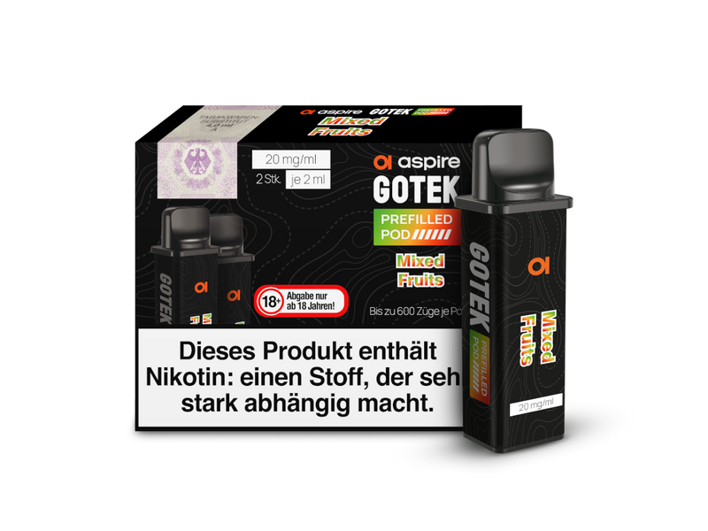 Aspire - GoTek Pod 20 mg/ml (2 Stück pro Packung) - Watermelon Ice