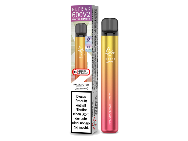 Elfbar - 600 V2 Einweg E-Zigarette - Pink Lemonade
