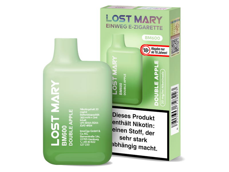 Lost Mary - BM600 Einweg E-Zigarette - 20mg/ml - Watermelon Ice