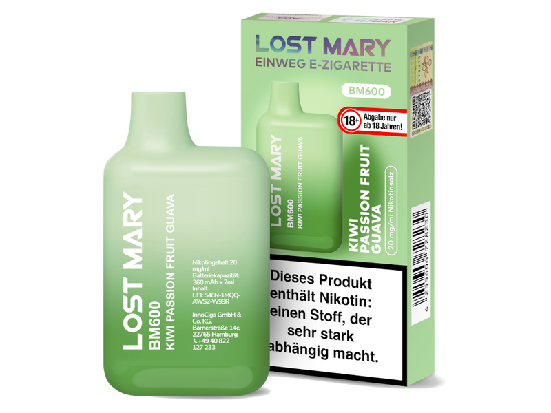 Lost Mary - BM600 Einweg E-Zigarette - 20mg/ml - Watermelon Ice