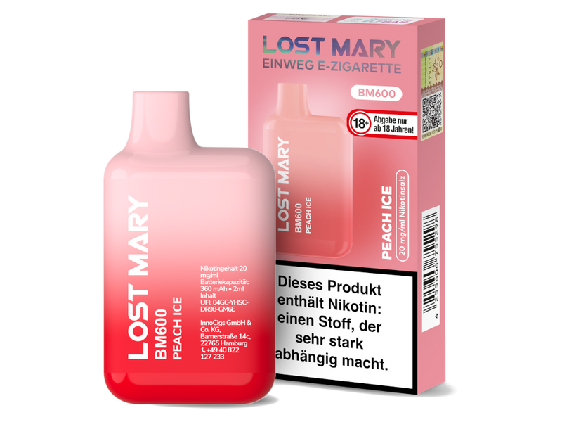 Lost Mary - BM600 Einweg E-Zigarette - 20mg/ml - Watermelon Ice