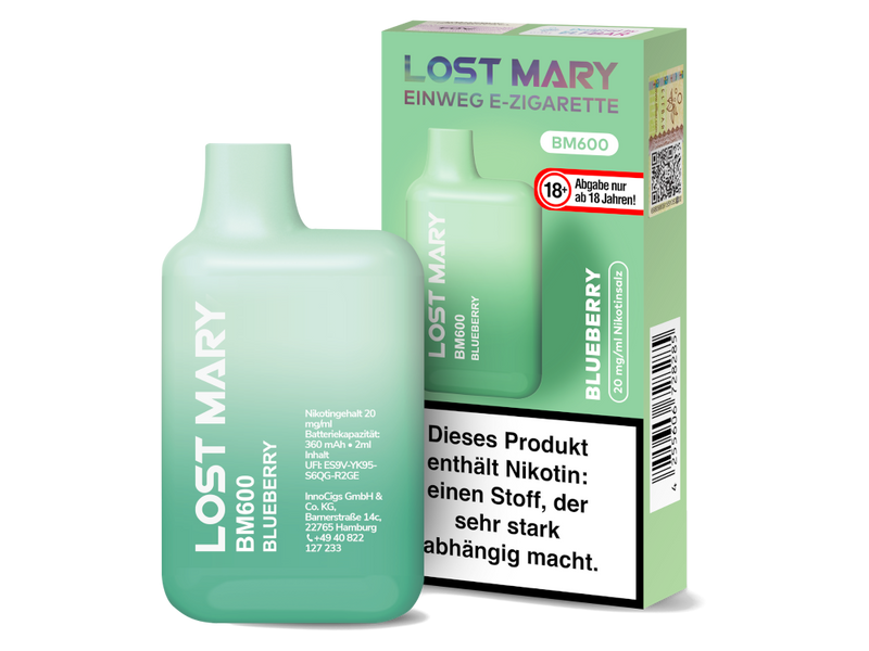 Lost Mary - BM600 Einweg E-Zigarette - 20mg/ml - Watermelon Ice